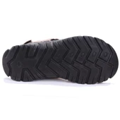 Dagoster DMA77-051 Bej Ortopedik Günlük Erkek Deri Sandalet - 4