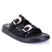 Dagoster DZA07-1290804 Siyah Ortopedik Günlük Spor Kadın Terlik - 1