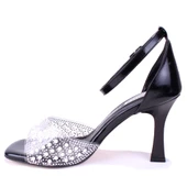 Dagoster DZA07-928475 Siyah Topuklu Abiye Kadın Ayakkabı - 3