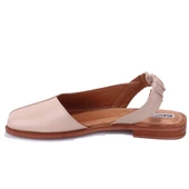 Dagoster DZA07-60216233 Bej Günlük Ortopedik Deri Spor Kadın sandalet - 3