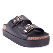 Dagoster DZA07-89023 Siyah Ortopedik Günlük Spor Kadın Terlik - 1