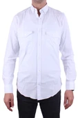 Dagoster DMG23-118783 Beyaz Poplin Günlük Normal Kalıp Uzun Kol Erkek Gömlek - 2