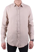 Dagoster DMG23-128281 Taş Günlük Normal Kalıp Uzun Kol Erkek Gömlek - 2