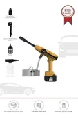 Torima D-015 Sarı Akülü Şarjlı Yüksek Basınçlı Oto Araba Bahçe Yıkama,Temizleme Su Tabancası thumbnail 1