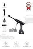 Torima D-015 Siyah Akülü Şarjlı Yüksek Basınçlı Oto Araba Bahçe Yıkama,Temizleme Su Tabancası thumbnail 1