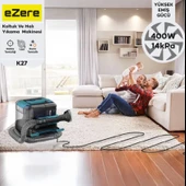 EZERE 14kPa Güçlü Koltuk Ve Halı Yıkama Temizleme Makinesi 2000mMl Su Hazneli 400W - 1