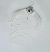 Turbulance Polo Yaka Kısa Kol Fermuarlı Erkek Triko Tişört thumbnail 2