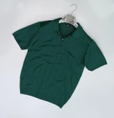 Turbulance Polo Yaka Kısa Kol Fermuarlı Erkek Triko Tişört thumbnail 1