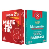 Örnek Akademi 8. Sınıf Süper İkili Matematik Seti ve Editör VİP Soru Bankası Seti 2 Kitap - 1
