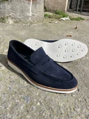 Yazlık Lacivert Hakiki Süet Ayakkabı - 1