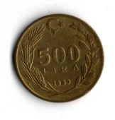 T.C. 500 Lira 1989 (mp1968) thumbnail 2
