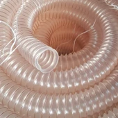 Poliüretan Bakır Telli Şeffaf Toz Talaş Emiş Hortum (İç çap 60 mm)  ( Boy 3mt ) Pu 070 - 5