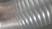 Poliüretan Bakır Telli Şeffaf Toz Talaş Emiş Hortum (İç Çap 120mm) (  Boy 5 Mt )  Pu 070 - 1
