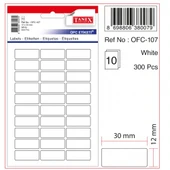 Tanex Etiket 10Lu Ofc-107 yapışkanlı - 2 adet - 1