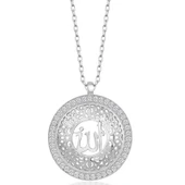 Gümüş Allah Yazılı Kadın Kolye thumbnail 2