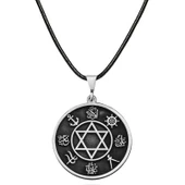 ​Gümüş Dört Halife İsimleri İşlemeli Kolye thumbnail 2