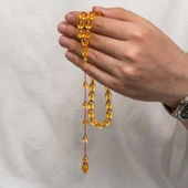 Sıkma Kehribar Tesbih - 3