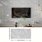 Gri Mermer Desenli Alüminyum Plastik Duvar Sticker thumbnail 3