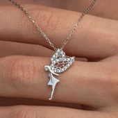 Gümüş Peri Kızı Kadın Kolye thumbnail 1