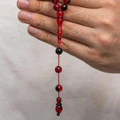 Yuvarlak Sıkma Kehribar Tesbih - 3