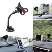 By Nevser® Akrobat Cama Sabitlenen Güçlü Vakumlu 360 Derece Dönen Tüm Modellere Uyan Oto Telefon Tutucu - 1