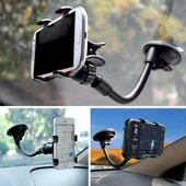 By Nevser® Akrobat Cama Sabitlenen Güçlü Vakumlu 360 Derece Dönen Tüm Modellere Uyan Oto Telefon Tutucu - 2