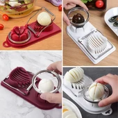 By Nevser® Çok Fonksiyonlu Eşit Yumurta ,Meyve Dilimleyici Kesici Aparat - 5