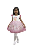 Barbie Baskılı Kız Elbise 2/5 yaş - 6