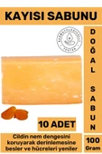 Doğal Güzel Kokulu Cilt Besleyici Yenileyici Saç Dökülmesine Karşı Organik Kayısı Sabunu 10 Adet thumbnail 1