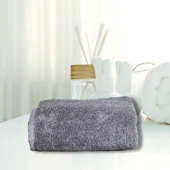 %100 Pamuk Gris Lüks Banyo & Spa & Otel Havlusu 50x90 - 1
