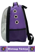 Ergonomik Havalandırmalı Taşıma Kolu Sırt Askılı Evcil Hayvan Pet Şeffaf Kedi Köpek Taşıma Çantası - 2