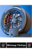 Premium Yüksek Basınçlı Motosiklet Bisiklet Top Lastik Şişirme Şarjlı Dijital Ekranlı Hava Kompresör - 4