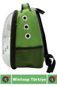 Ergonomik Havalandırmalı Taşıma Kolu Sırt Askılı Evcil Hayvan Pet Şeffaf Kedi Köpek Taşıma Çantası - 2