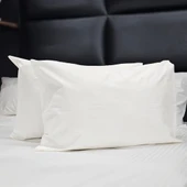 Kırık Beyaz Pamuklu 2'li Yastık Kılıfı 50x70 - 2