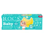 Rocs Baby Süt Dişler için  Muz Püresi 0-3 Yaş Diş Macunu 45 ml - 1