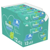 Prima Pampers Baby Yenidoğan Fresh Clean Islak Havlu 52x12 Adet (624 Yaprak) - 1