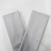 Açık Gri Düz Renk Pamuklu 2'li Yastık Kılıfı 50x70 - 4