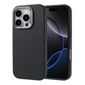 Peeq iPhone 15 Pro Max Nexus Kılıf Magsafe Şarj Özellikli Karbon Fiber Görünümlü Lüx Kapak - 2