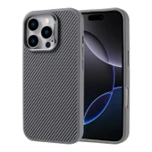 Peeq iPhone 15 Pro Max Nexus Kılıf Magsafe Şarj Özellikli Karbon Fiber Görünümlü Lüx Kapak - 1