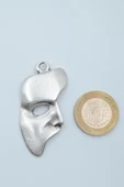 The Phantom Of The Opera - Maske Gümüş Kaplama Örme Zincir Kolye - 4