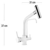 Venita Beyaz Spiralli Arıtmalı Mutfak Batarya Çift Fonksiyonlu thumbnail 2