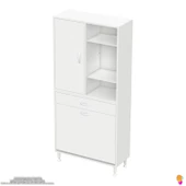 Modilayn AFRA 80x173x32,5cm 1 Çekmece, 2 Göz Sepet, 1 Kapak, 6 Raf Dar Alan Banyo Dolabı thumbnail 6