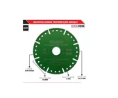 ERATOOL Çok Amaçlı Elmas Daire Testere 115x22,23x4mm Yeşil - 1
