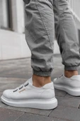 Pabucmarketi Lastikli Erkek Spor Ayakkabı Beyaz thumbnail 3