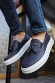 Pabucmarketi Püsküllü Loafer Erkek Ayakkabı Lacivert - 3