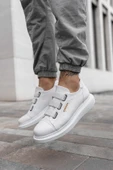 Pabucmarketi Lastikli Erkek Spor Ayakkabı Beyaz thumbnail 1