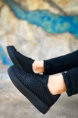 Pabucmarketi Bağcıklı Erkek Günlük Ayakkabı Siyah thumbnail 5