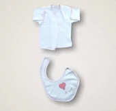 Lenaca Kalpli Uçan Balon Nakışlı %100 Cotton Antibakteriyel 10lu Zıbın Takımı Hastane Çıkışı thumbnail 3