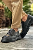 Pabucmarketi Bağcıklı Toka Detaylı Erkek Günlük Ayakkabı Siyah thumbnail 2
