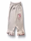 Lenaca 3-6 6-9 9-12 12-18 Ay Çift Kalp Nakışlı Şort Tişört 3lü Kız Bebek Takımı thumbnail 3